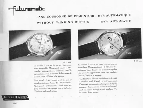 Vintage Jaeger-LeCoultre Futurematic advertisement 6