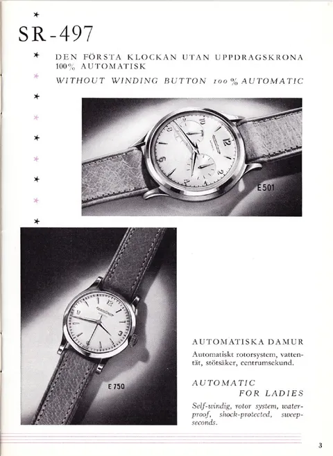 Vintage Jaeger-LeCoultre Futurematic advertisement 8