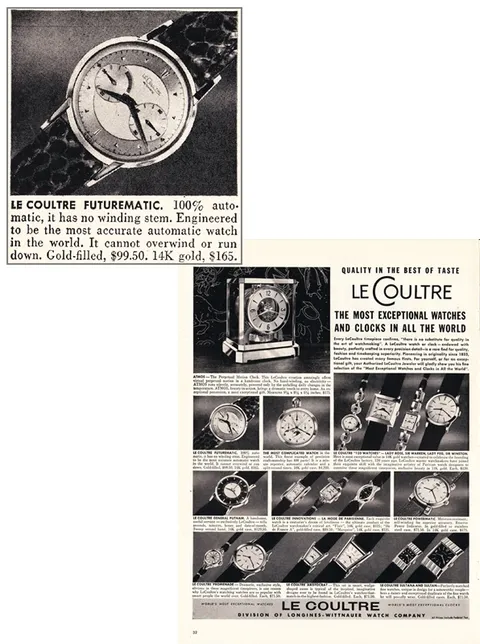 Vintage Jaeger-LeCoultre Futurematic advertisement 11